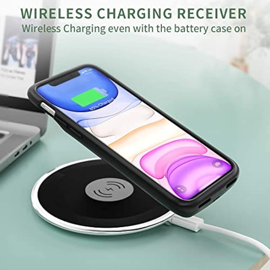 Wireless Battery Case for iPhone 11 5000mAh Qi Wireless Charging (6.1 inches)