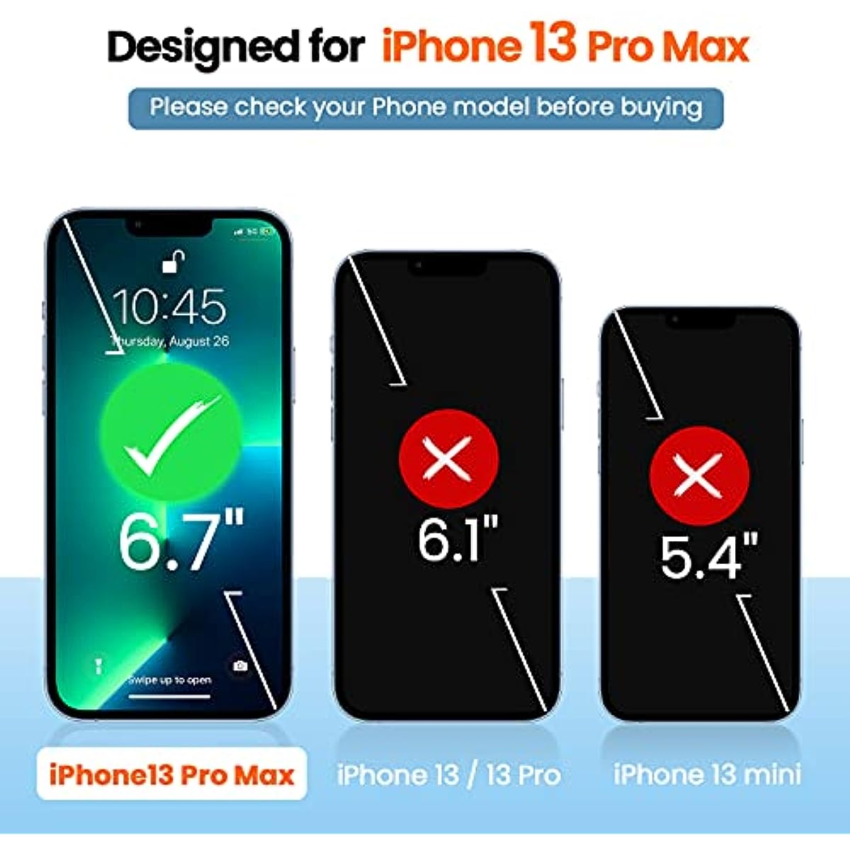 Wireless Battery Case for iPhone 13 Pro Max & 12 Pro Max Qi