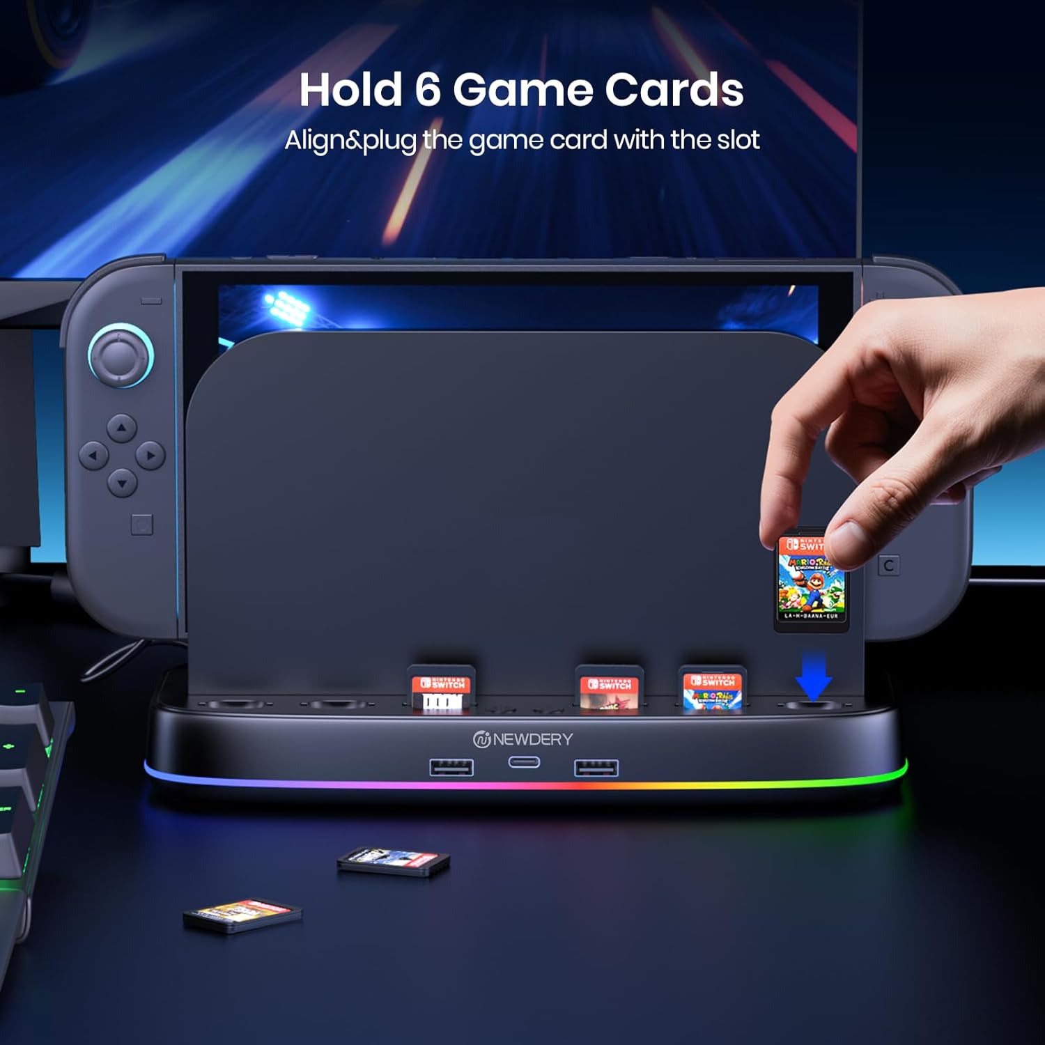 NEWDERY Cooling Fan for Nintendo Switch 2 Dock with Dual Fans