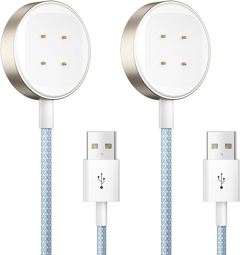 2-Pack Charger Cable for Fitbit Sense/Versa 3/Sense 2/Versa