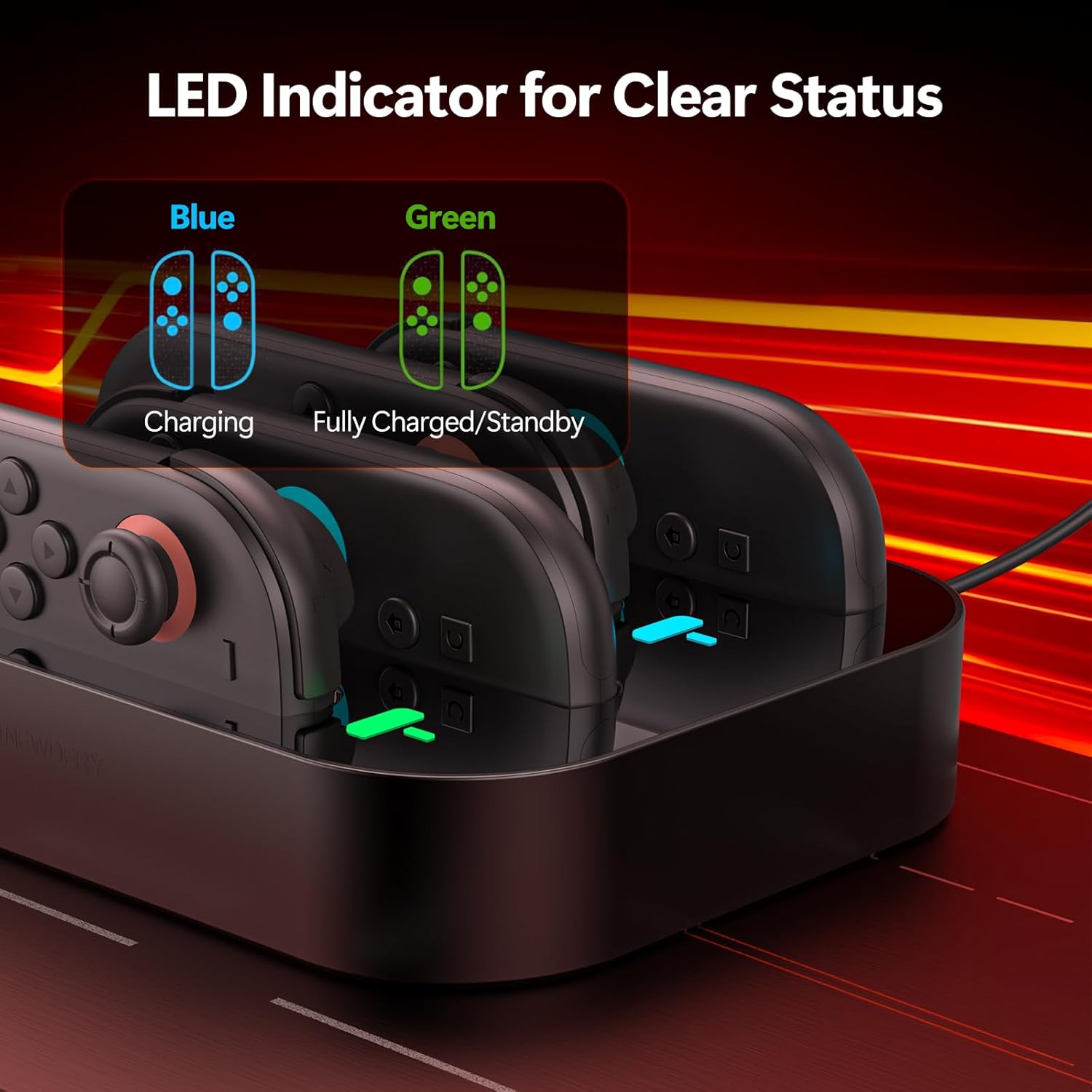 4 in 1 Controller Charging Dock for Nintendo Switch 2 Joy Con