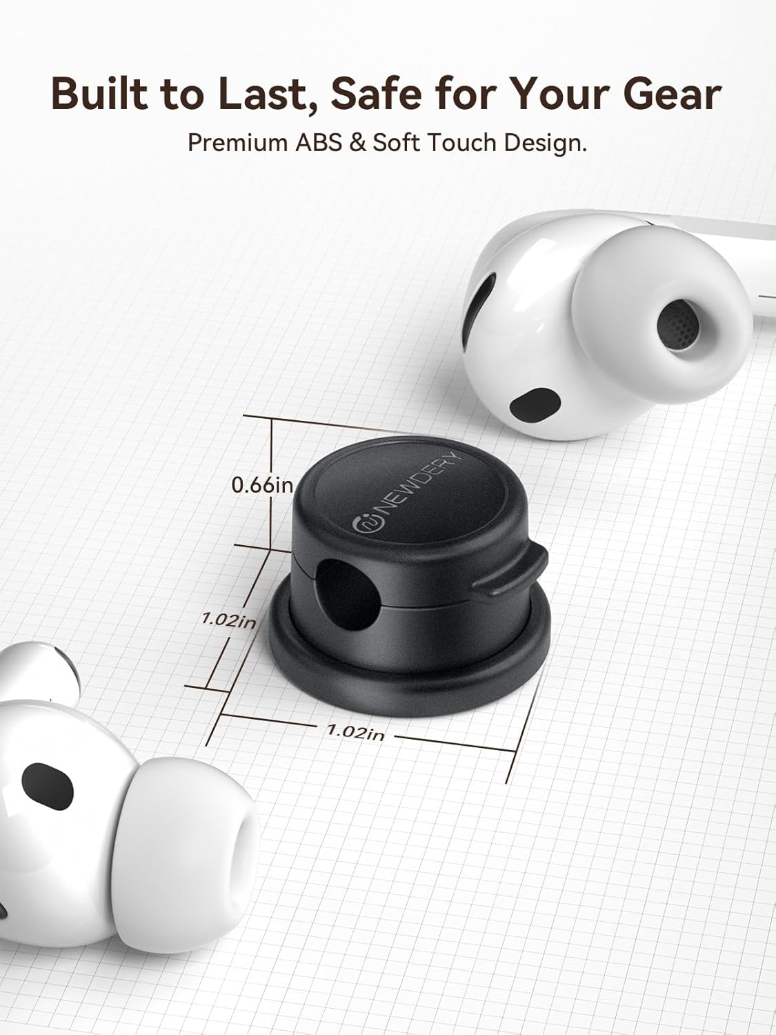 NEWDERY Magnetic Cable Clips 6 Pack, 360° Rotatable, 3M Adhesive Cord Organizer for Desk & Home