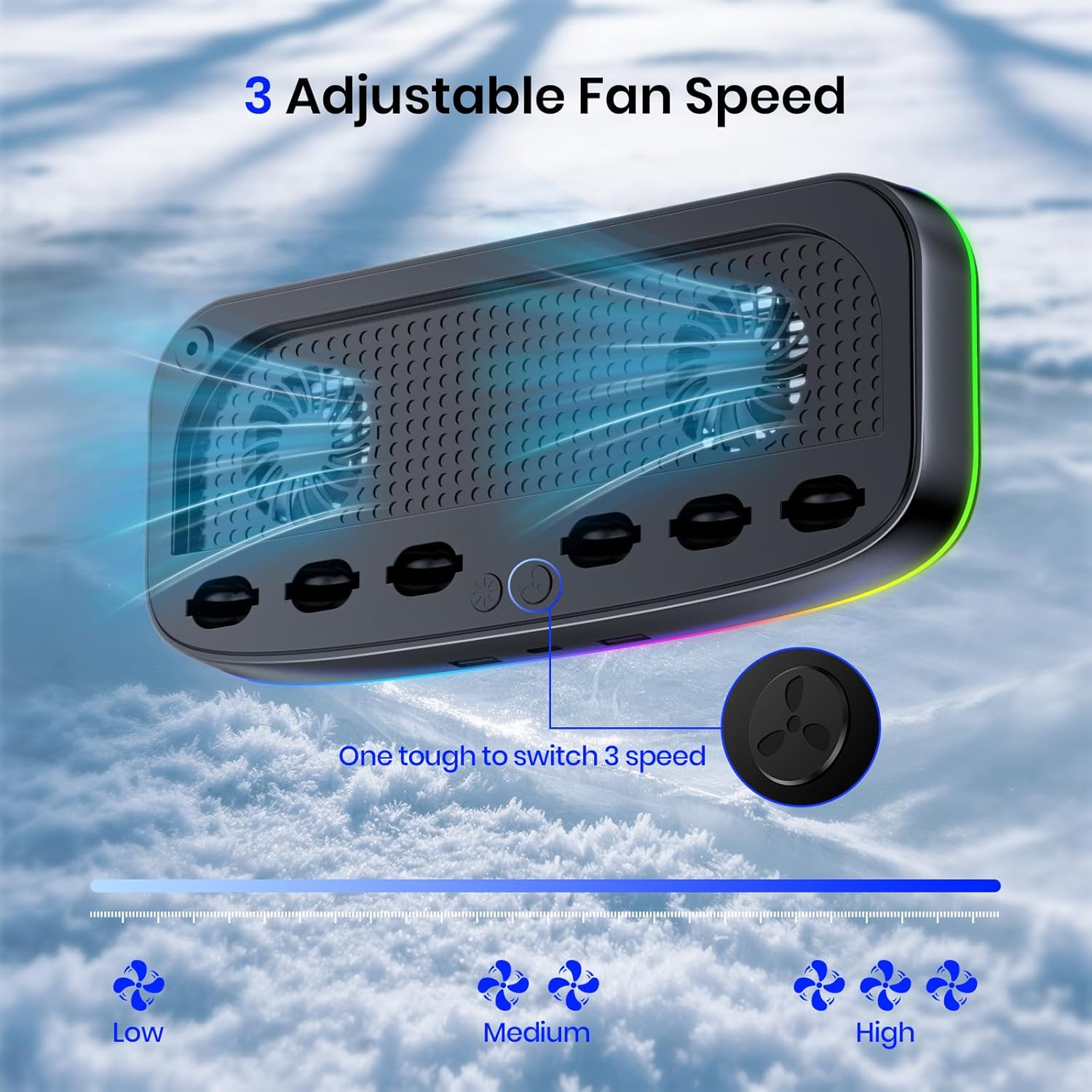 NEWDERY Cooling Fan for Nintendo Switch 2 Dock with Dual Fans