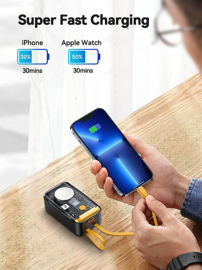 Portable Phone Charger With Apple Watch Charger Power Bank 10000mAh
