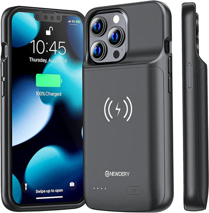 Wireless Battery Case for iPhone 13 Pro & 13 5000mAh Qi