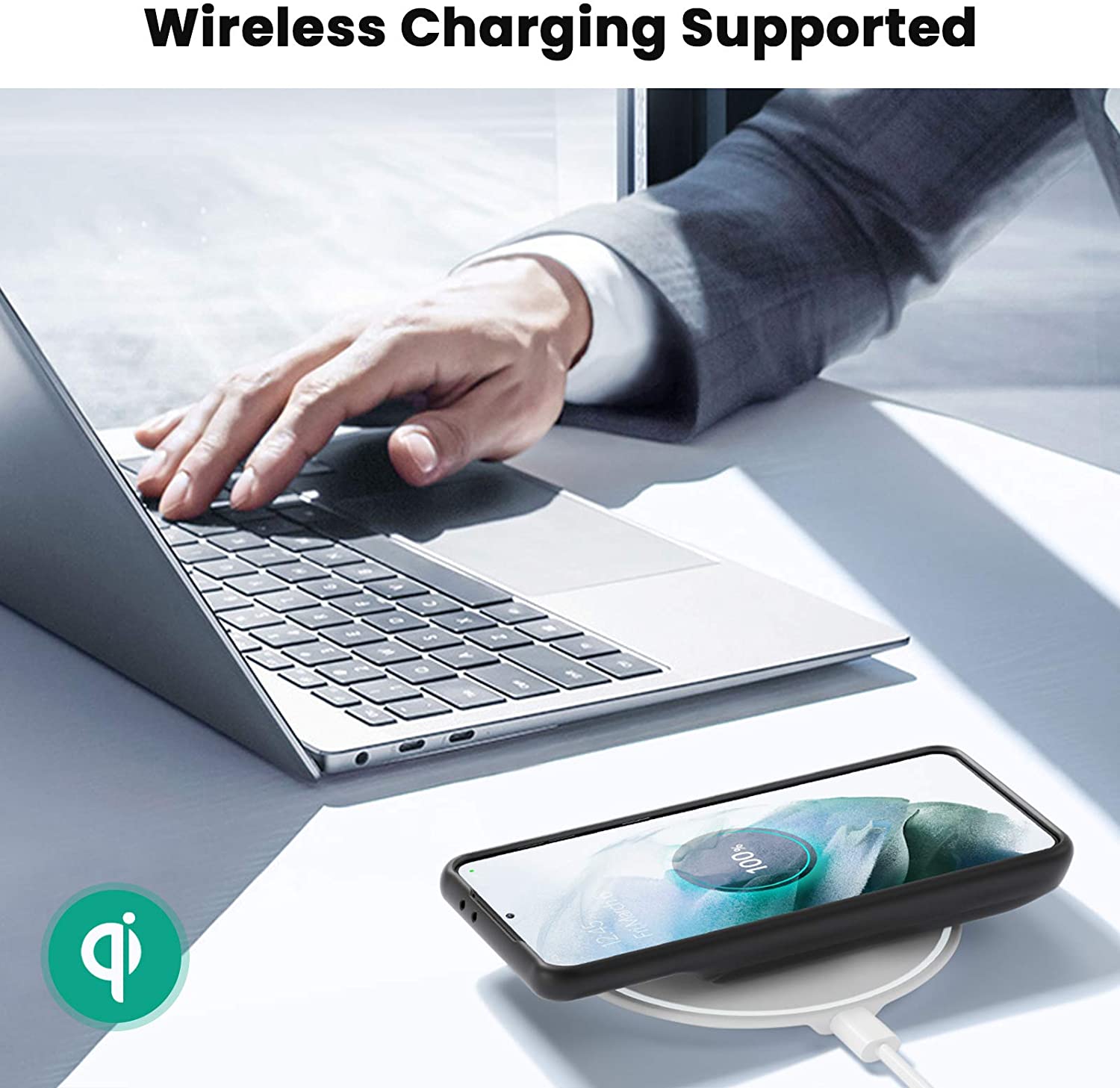 NEWDERY 10000mAh Wireless Battery Case For Samsung Galaxy S21Plus S23Plus Fast Charging Power Extended Battery Charger