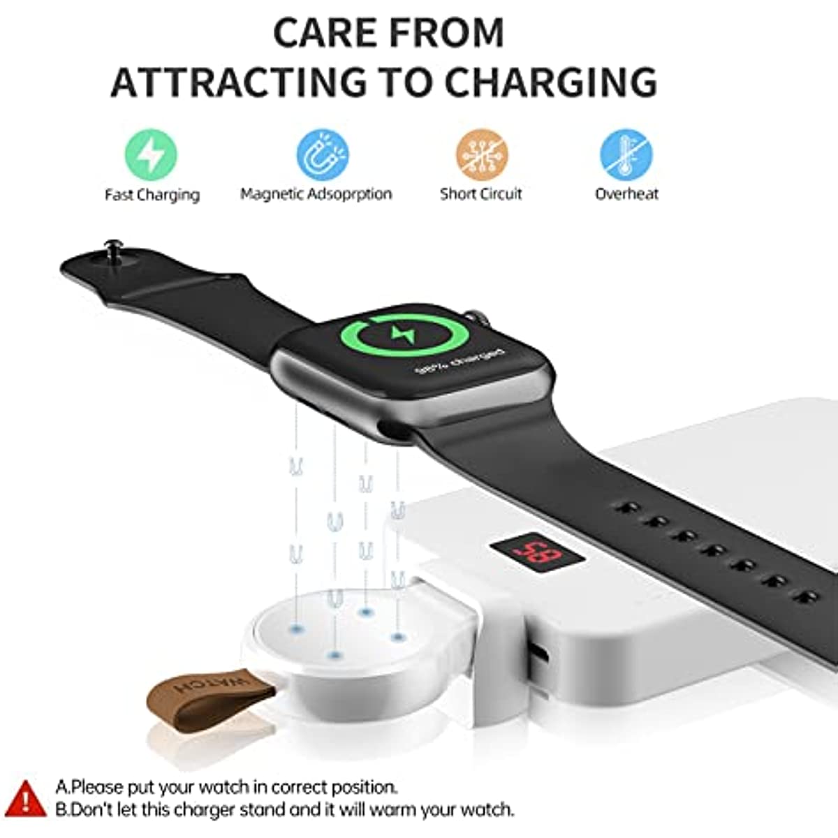 USB Wireless Charger for Apple Watch Ultra Series 8 7 SE 6 5 4 3 2 1