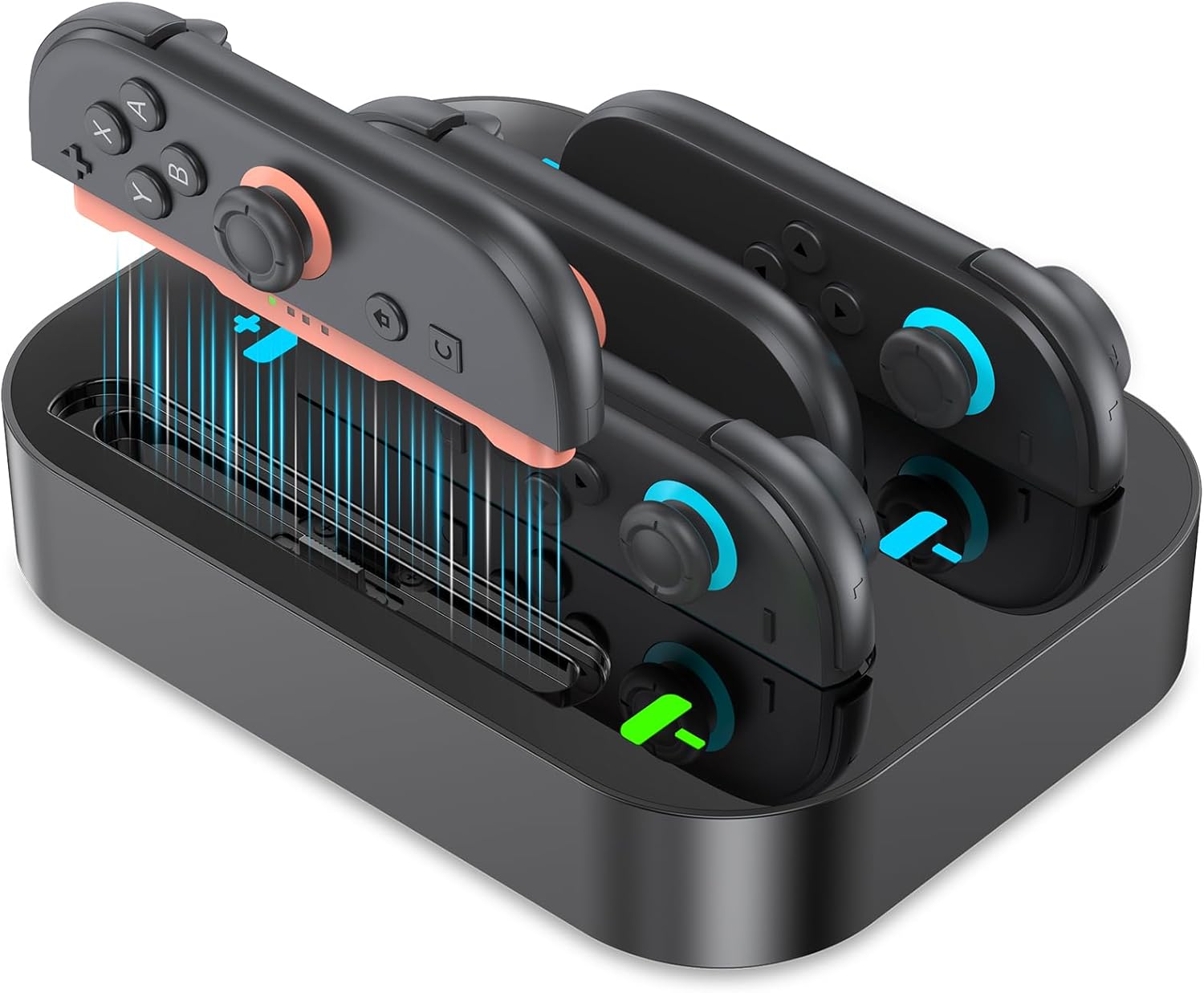 4 in 1 Controller Charging Dock for Nintendo Switch 2 Joy Con,2.5H Fa ...