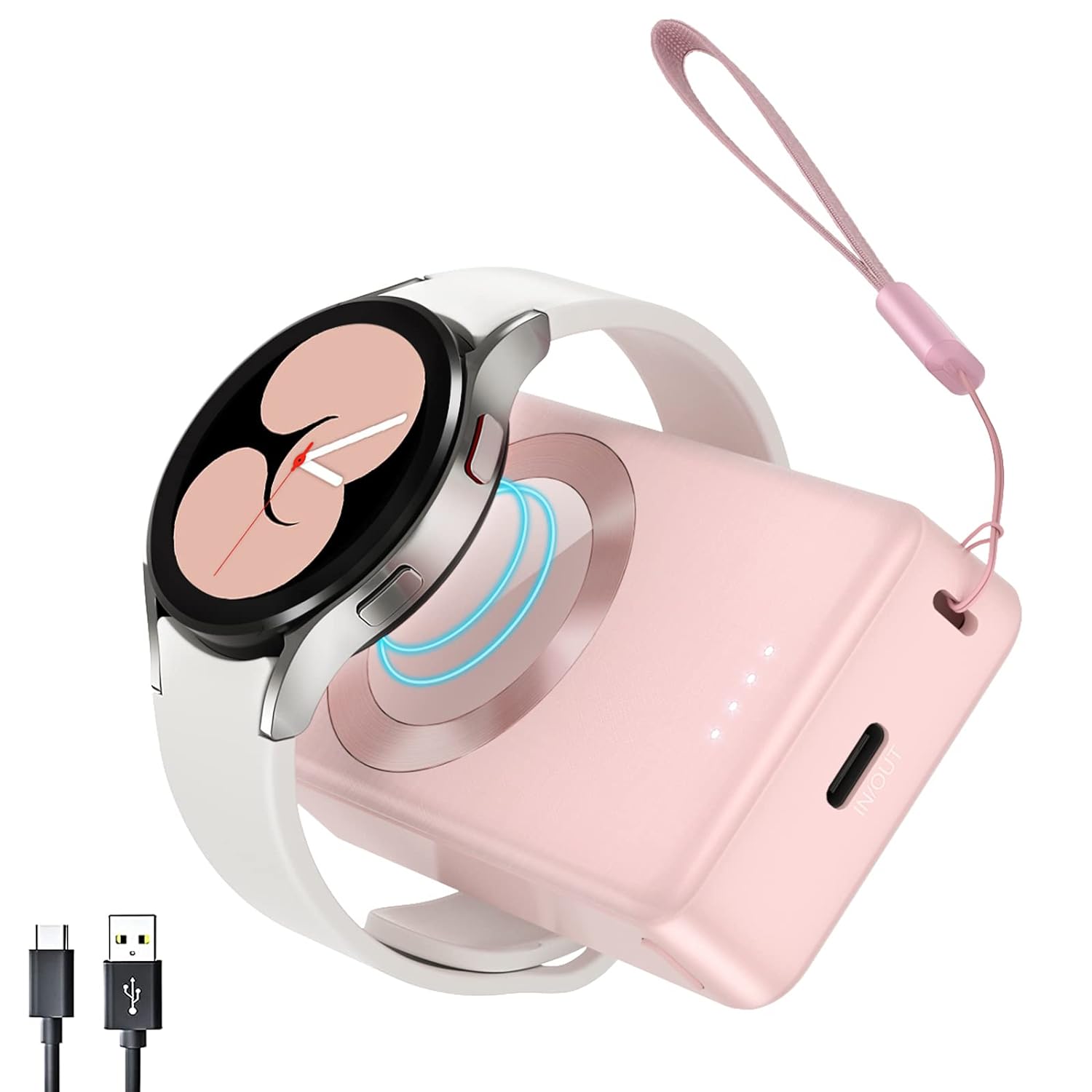NEWDERY Portable Charger for Samsung Galaxy Watch 4000mAh Fast Chargi