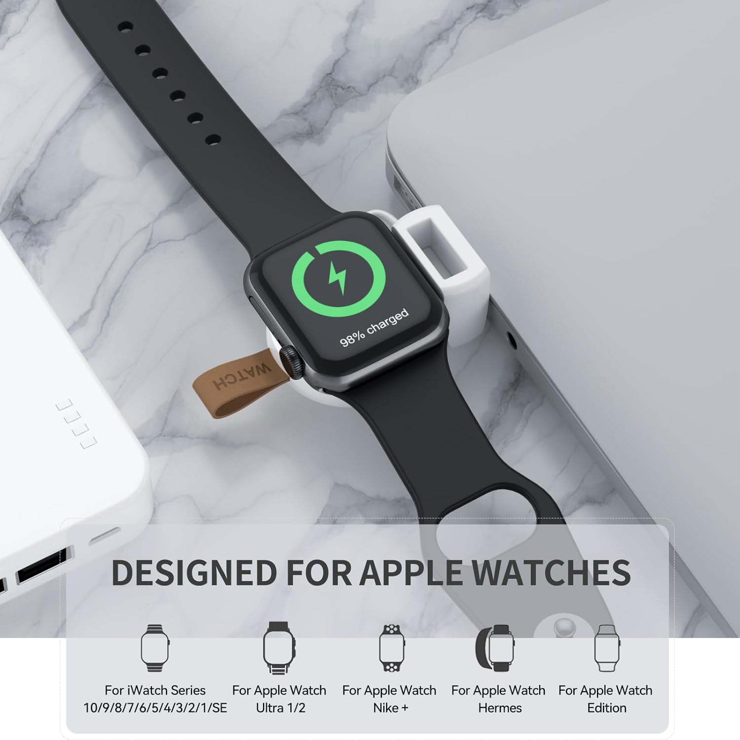 Charger for Apple Watch Portable iWatch USB Wireless Charger,  Apple Watch Ultra2/1 Series 10 9 8 7 6 5 4 3 2 1 SE