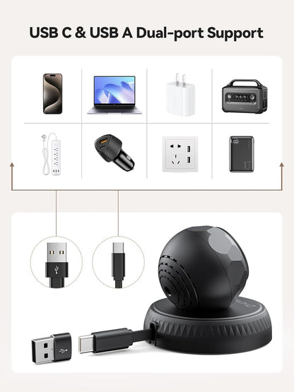 NEWDERY Retractable for Apple Watch Charger Stand, Portable Fast Wireless Magnetic Charging Station with USB C Cable for iWatch Ultra Series 10/SE/9/8/7/6/5/4/3/2/1, Black