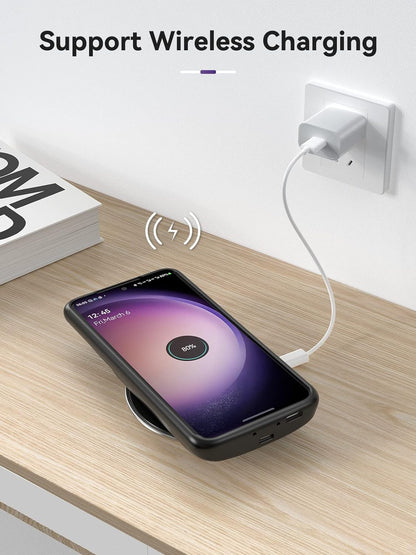 Qi Wireless Charging Battery Case 10000mAh for Samsung Galaxy S23+ 5G 6.6"(2023 Release)