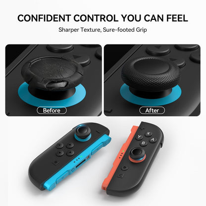 NEWDERY Thumb Grips for Nintendo Switch 2, 10PCS Anti-Slip TPU Joystick Caps for Joy-Con 2