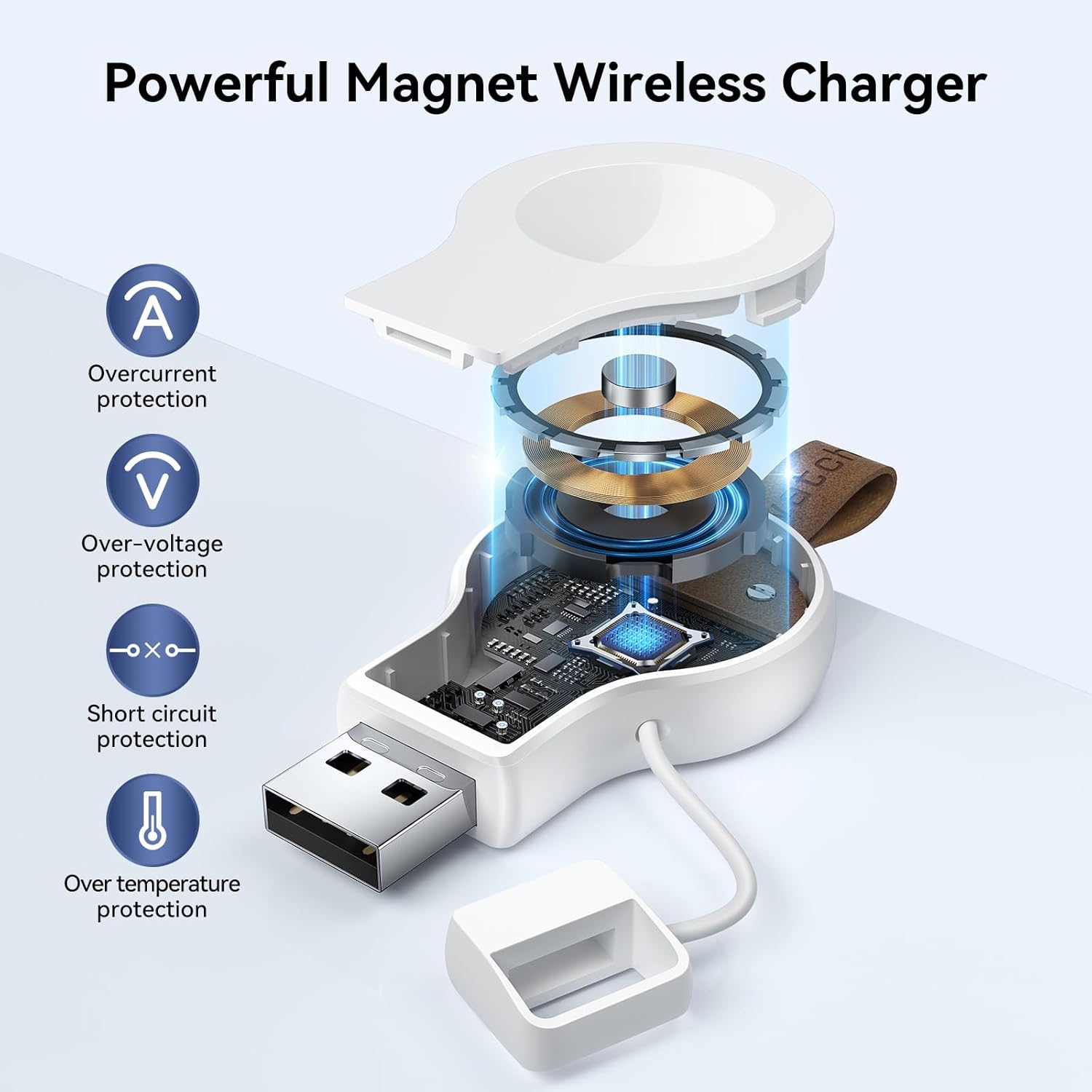Charger for Apple Watch Portable iWatch USB Wireless Charger,  Apple Watch Ultra2/1 Series 10 9 8 7 6 5 4 3 2 1 SE