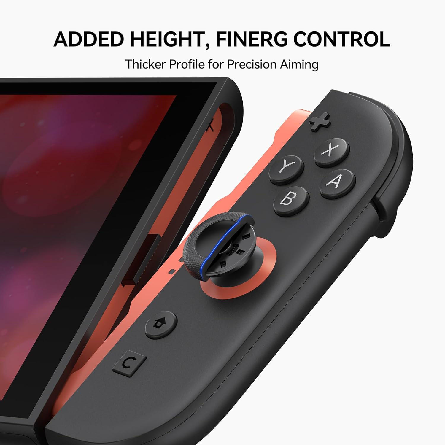 NEWDERY Thumb Grips for Nintendo Switch 2, 10PCS Anti-Slip TPU Joystick Caps for Joy-Con 2