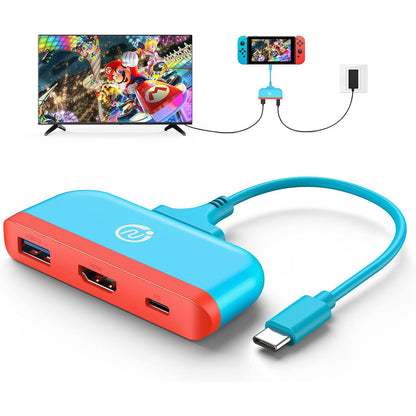 Steam Deck TV Portable Travel PD Charging Dock for Nintendo Switch