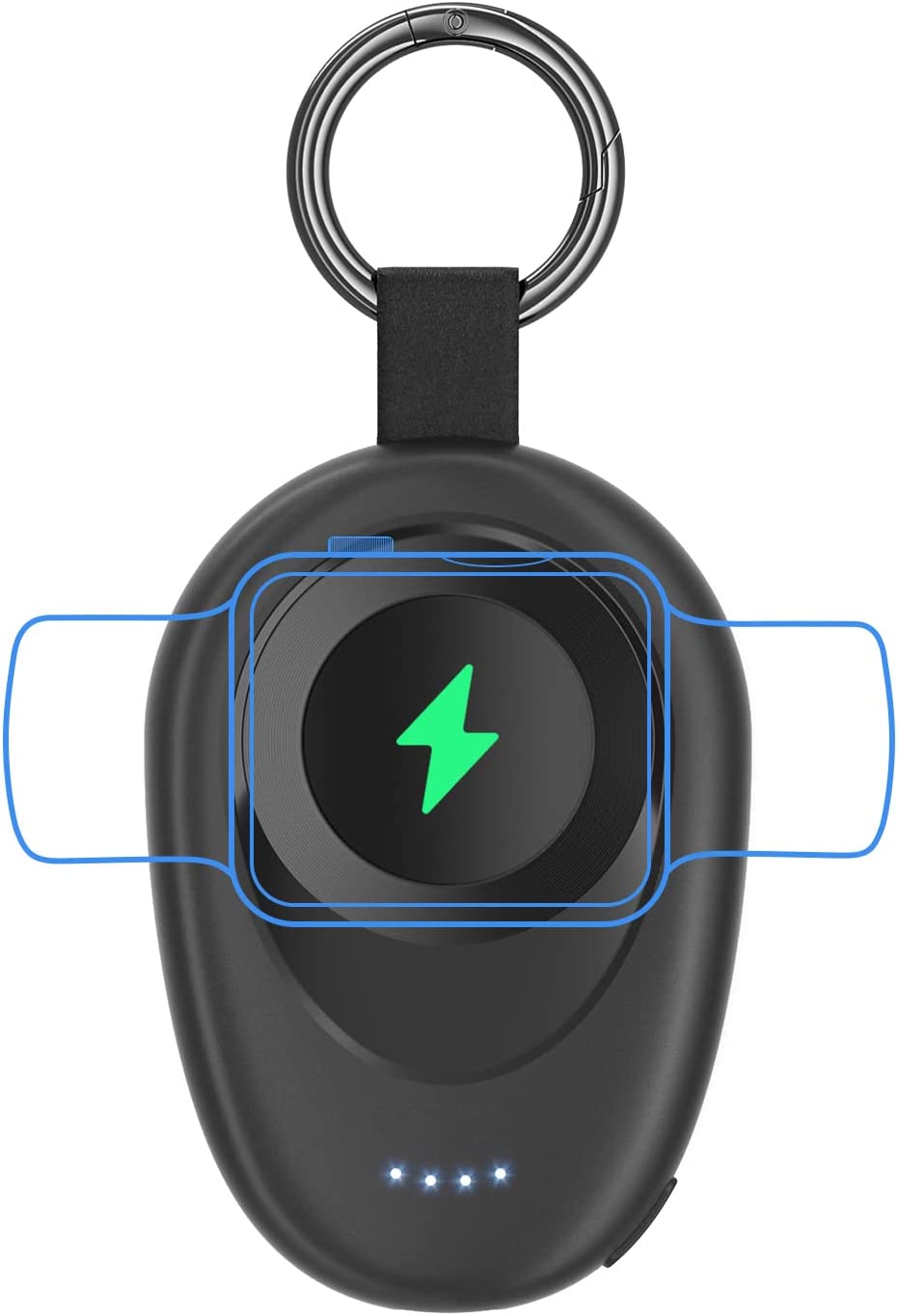 NEWDERY Watch Charger For Apple 8/7/6/5/4/3/2/SE/Ultra Portable Magnetic Wireless iWatch Charger Keychain Power Bank1400mAh