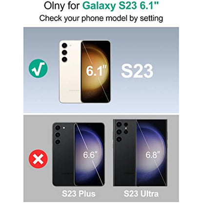 Qi Wireless Charging Sync Data Supported Battery Case 4700mAh for Samsung Galaxy S23 (6.1") (2023 Newest) Black