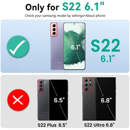 Qi Wireless Charging & Fast Charging & Transfer Data Supported Battery Case for Samsung S22 5G 4700mAh (6.1 inch) (2022 Release)