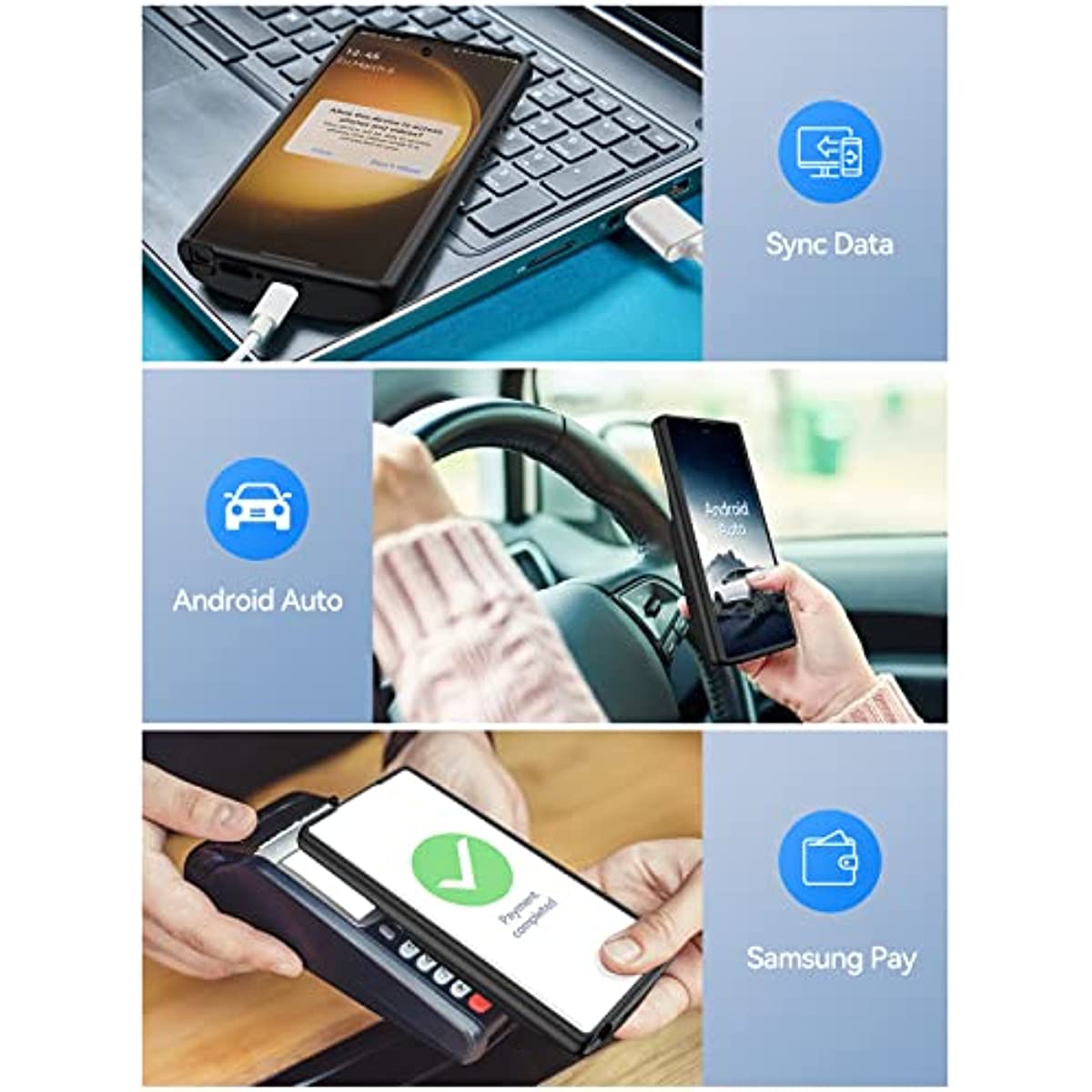 Qi Wireless Charging Battery Case 10000mAh for Samsung Galaxy S23 Ultra 5G 6.8"(2023 Release)