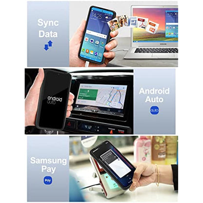 Qi Wireless Charging Sync Data Supported Battery Case 4700mAh for Samsung Galaxy S23 (6.1") (2023 Newest) Black